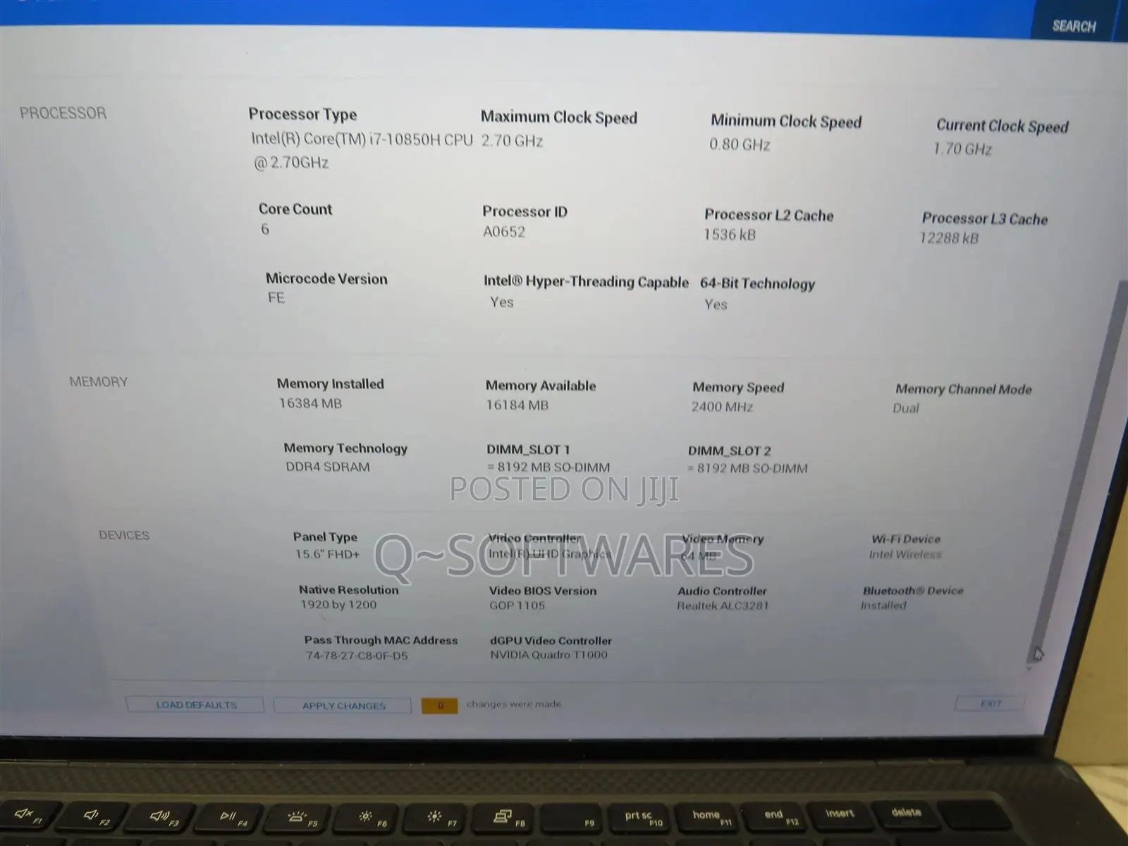 Laptop Dell Precision 5550 16GB Intel Core i7 SSD 512GB