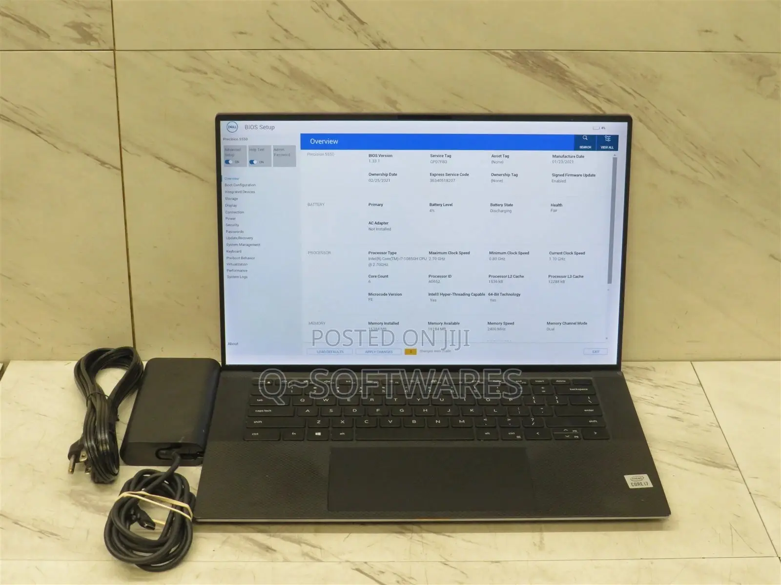 Laptop Dell Precision 5550 16GB Intel Core i7 SSD 512GB