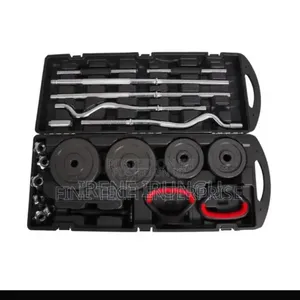 *58KG Adjustable Dumbbell and Barbell Set With Case. (58Kg S)