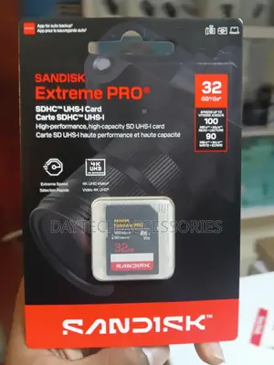 SanDisk 32GB Extreme PRO SDHC UHS-I Memory Card.