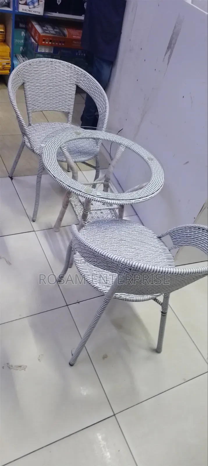 3-Piece Outdoor/Indoor Wicker-Style Patio Set