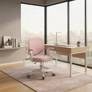 Office Chairs; Pink Home Contoured Home Study Chair