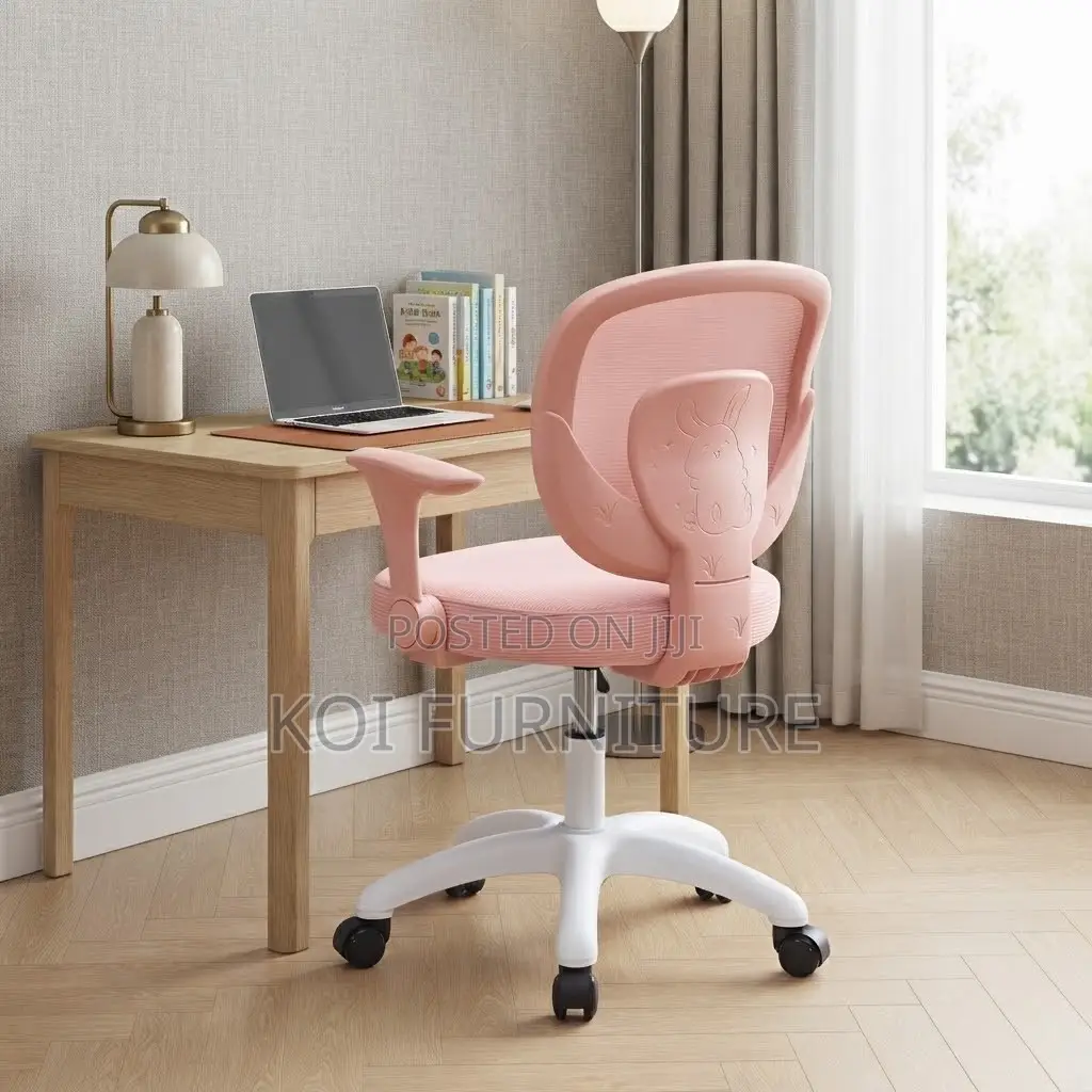 Office Chairs; Pink Home Contoured Home Study Chair
