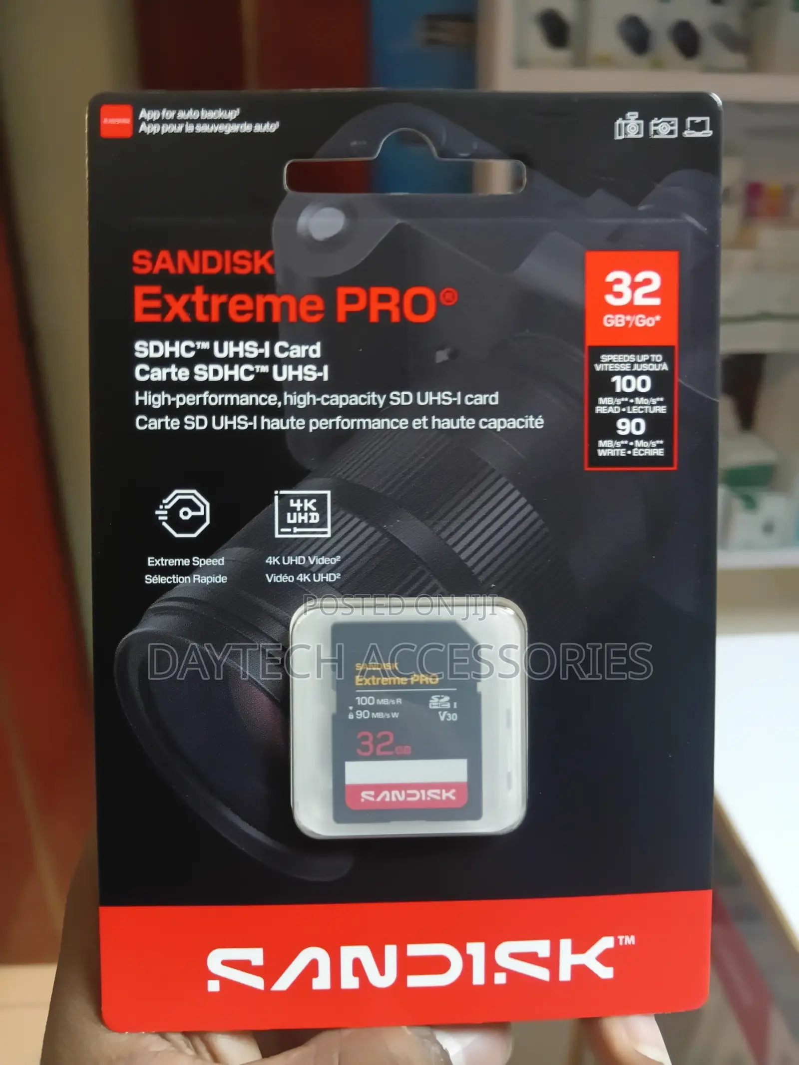 SanDisk 32GB Extreme PRO UHS-I SDHC Memory Card (100mb/S)