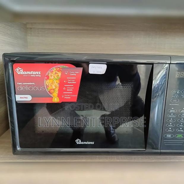 Ramtons 20 Litres Digital Microwave Black - Rm/762 - thumbnail 2