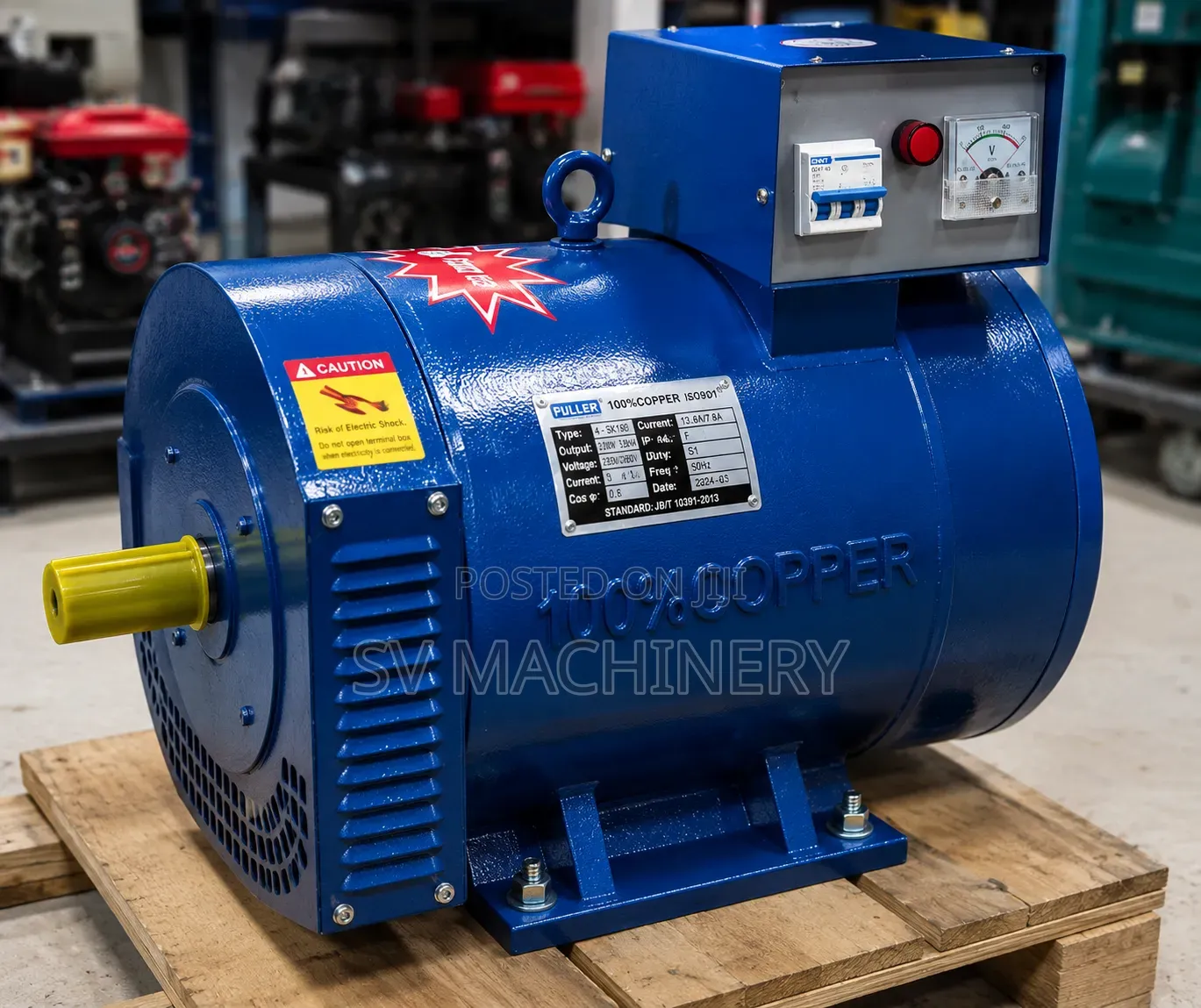 Heavy Duty 25hp Synchronous Generator/Alternator (3 Phase)