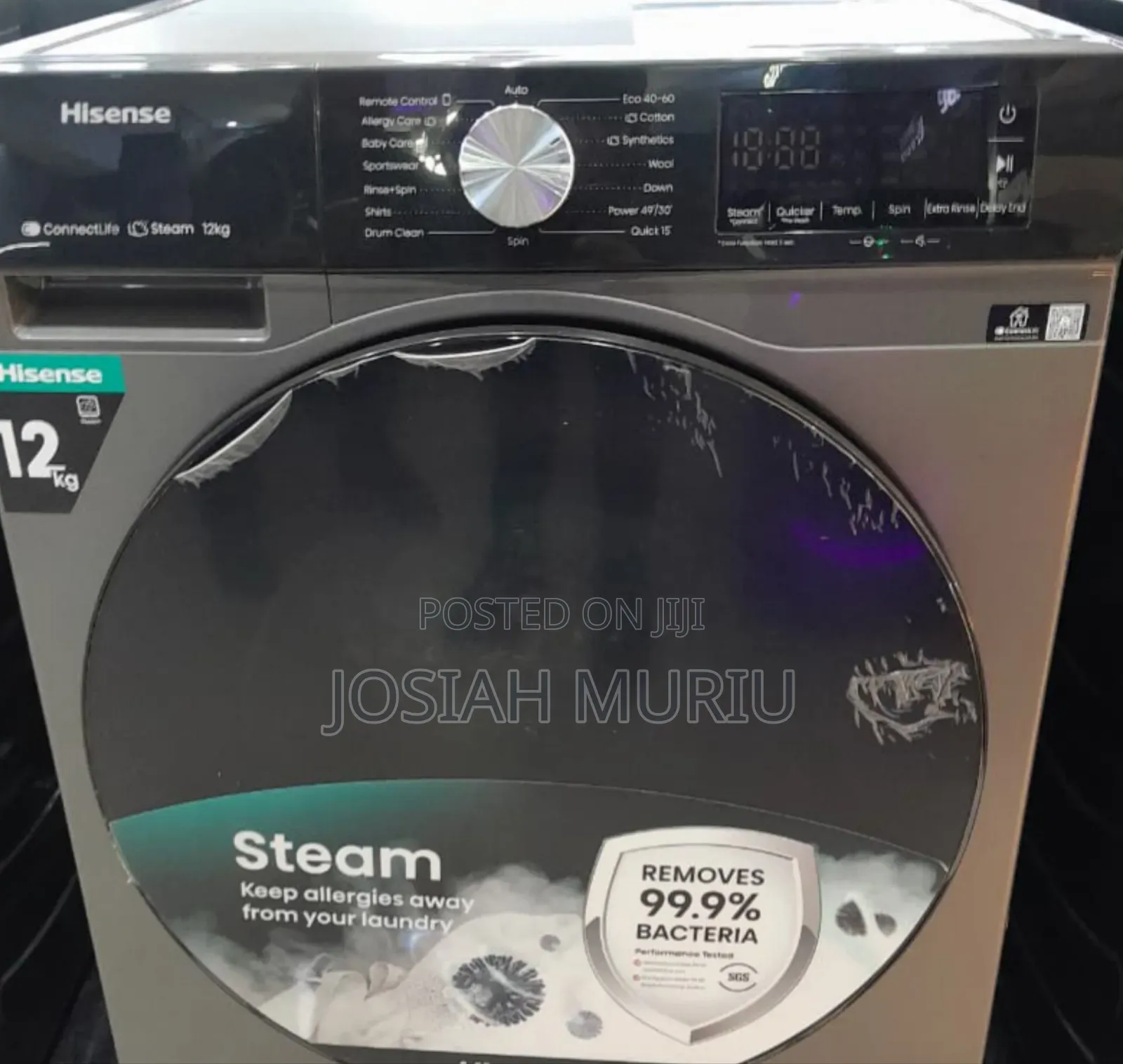 Hisense 12kg Front Load Washing Machine – Powerful Wash Spin