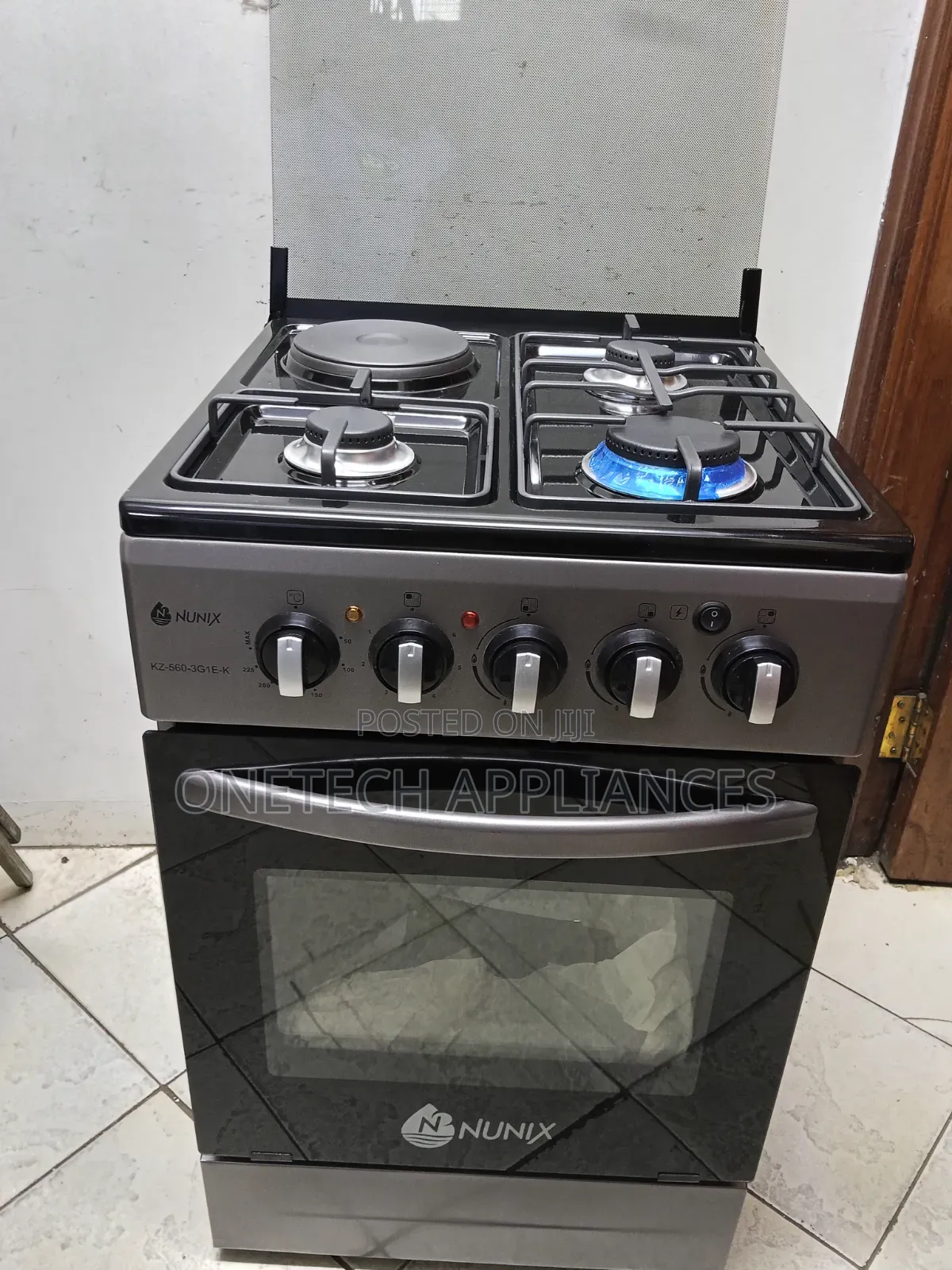 Nunix 3+1 50×55cm Standing Gas Cooker With Electric Oven