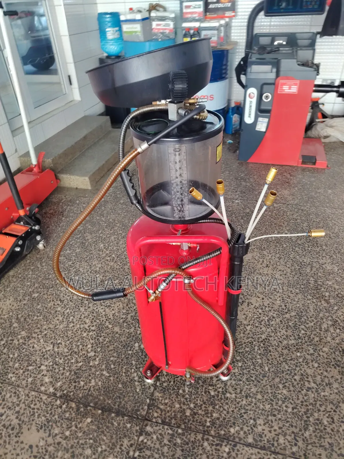80l Oil Drainer With 10l Transparent Glass Sunshine Italy