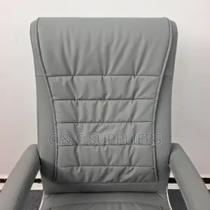 Executive Leather Gray Study Chair.