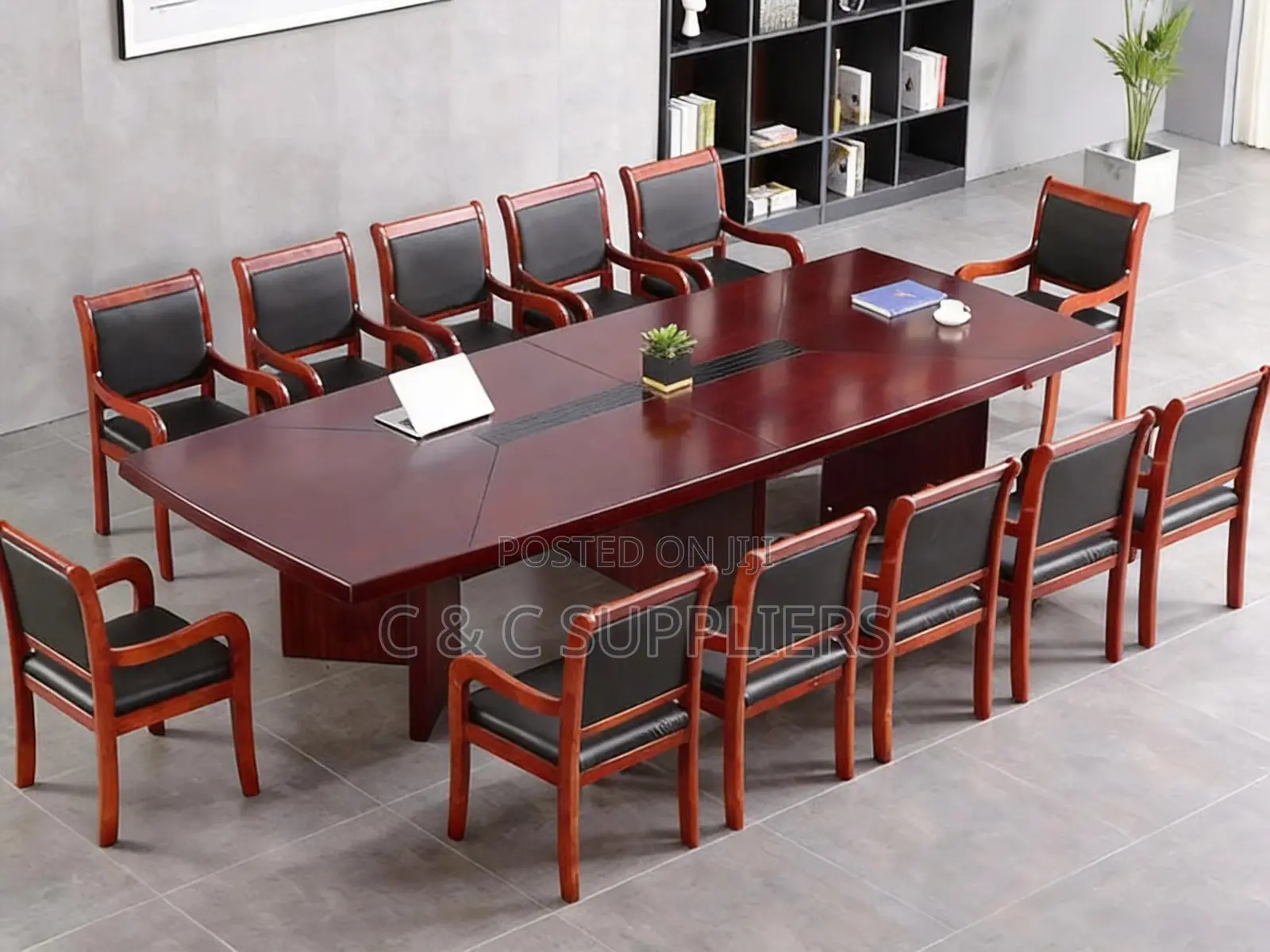 Mahogany Conference Table-12 Seat