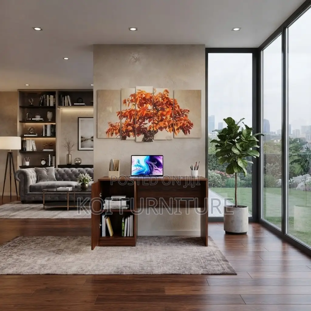 Office Desk; 1200mm Brown Home Productive Study Table
