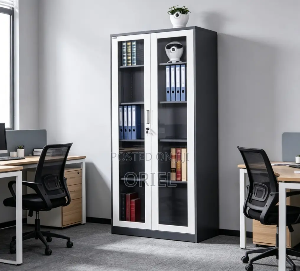 Office Cabinet : Glass Door Steel Filing Cabinet