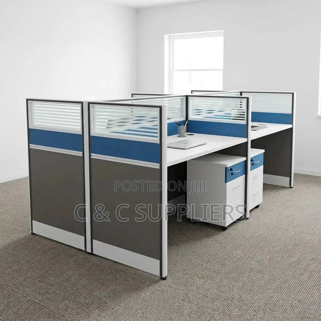 Imported 4-Seater Workstation Desk.