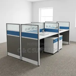 Imported 4-Seater Workstation Desk.