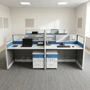 Imported 4-Seater Workstation Desk.