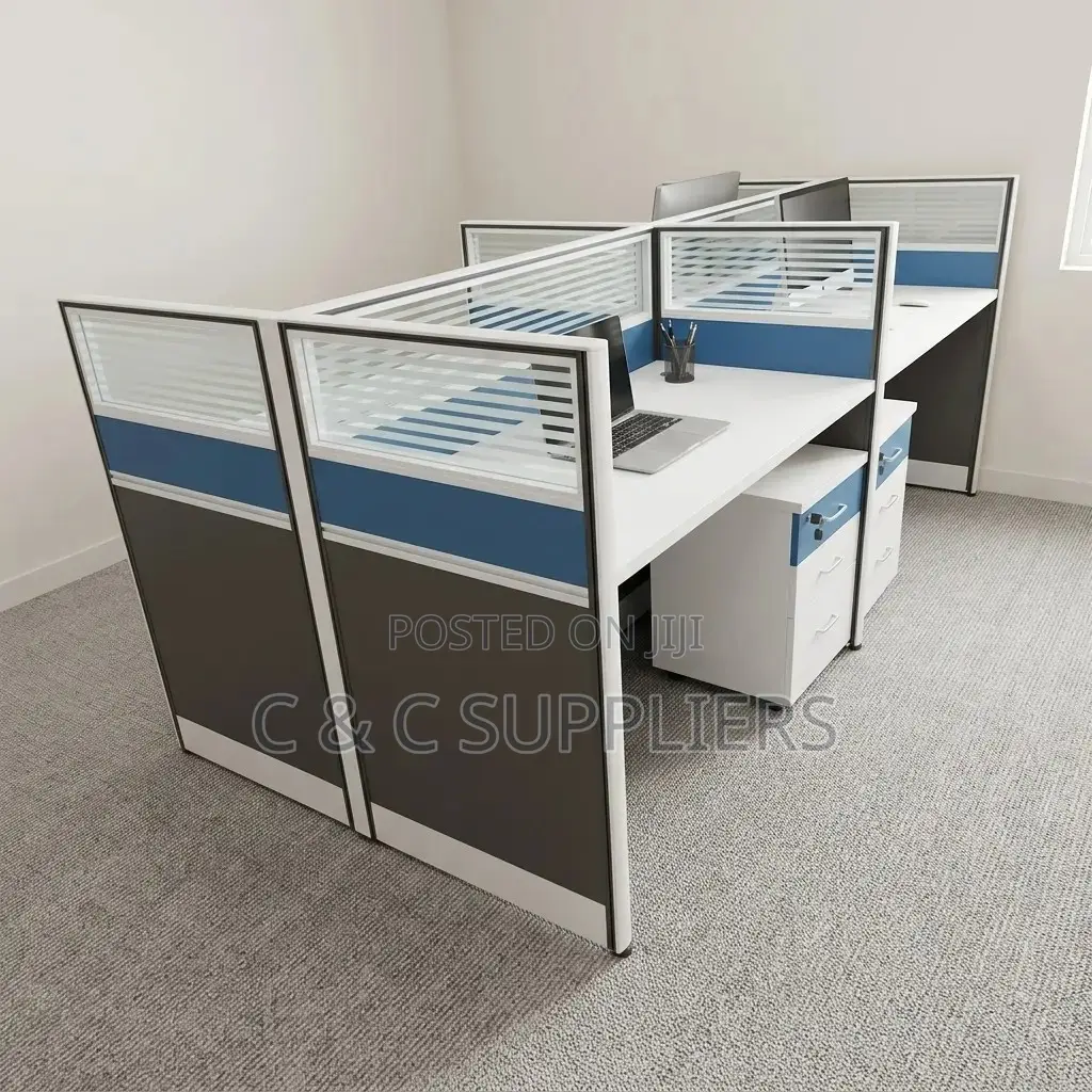 Imported 4-Seater Workstation Desk.