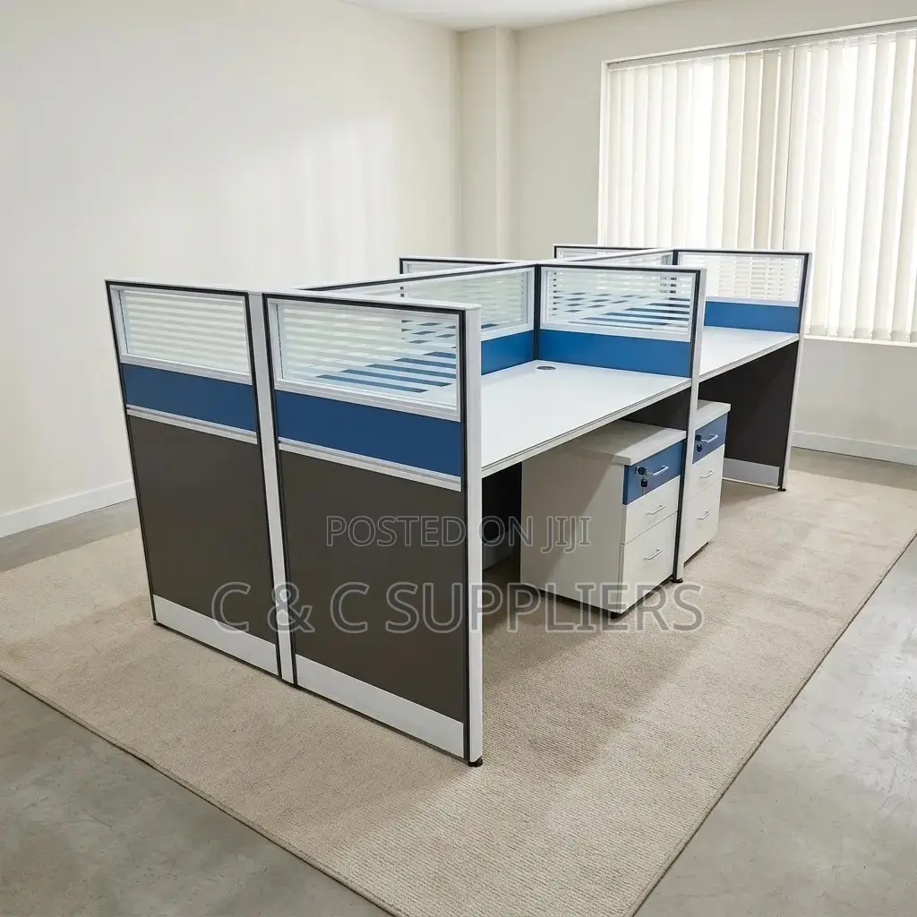 Imported 4-Seater Workstation Desk.