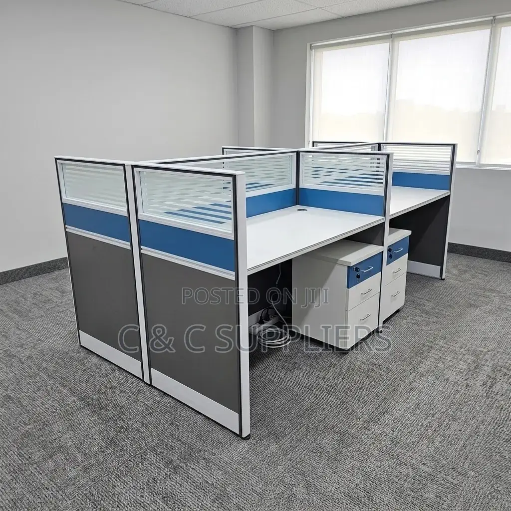 Imported 4-Seater Workstation Desk.