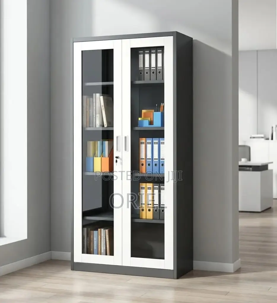 Office Cabinet : Glass Door Steel Filing Cabinet