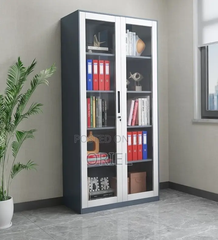Office Cabinet : Glass Door Steel Filing Cabinet