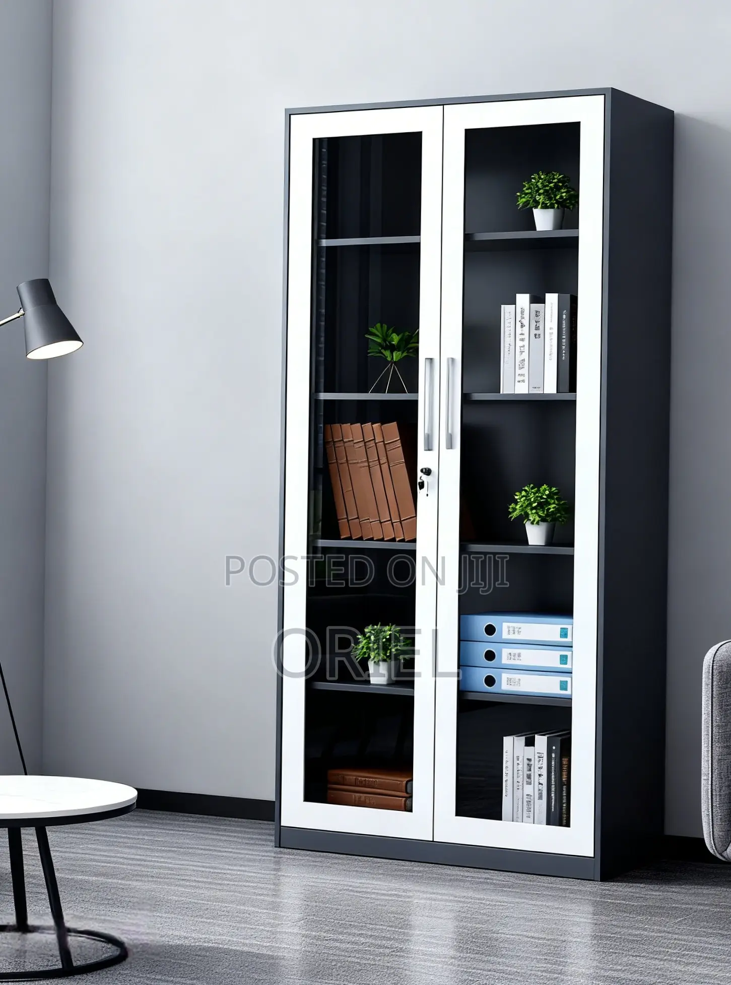Office Cabinet : Glass Door Steel Filing Cabinet
