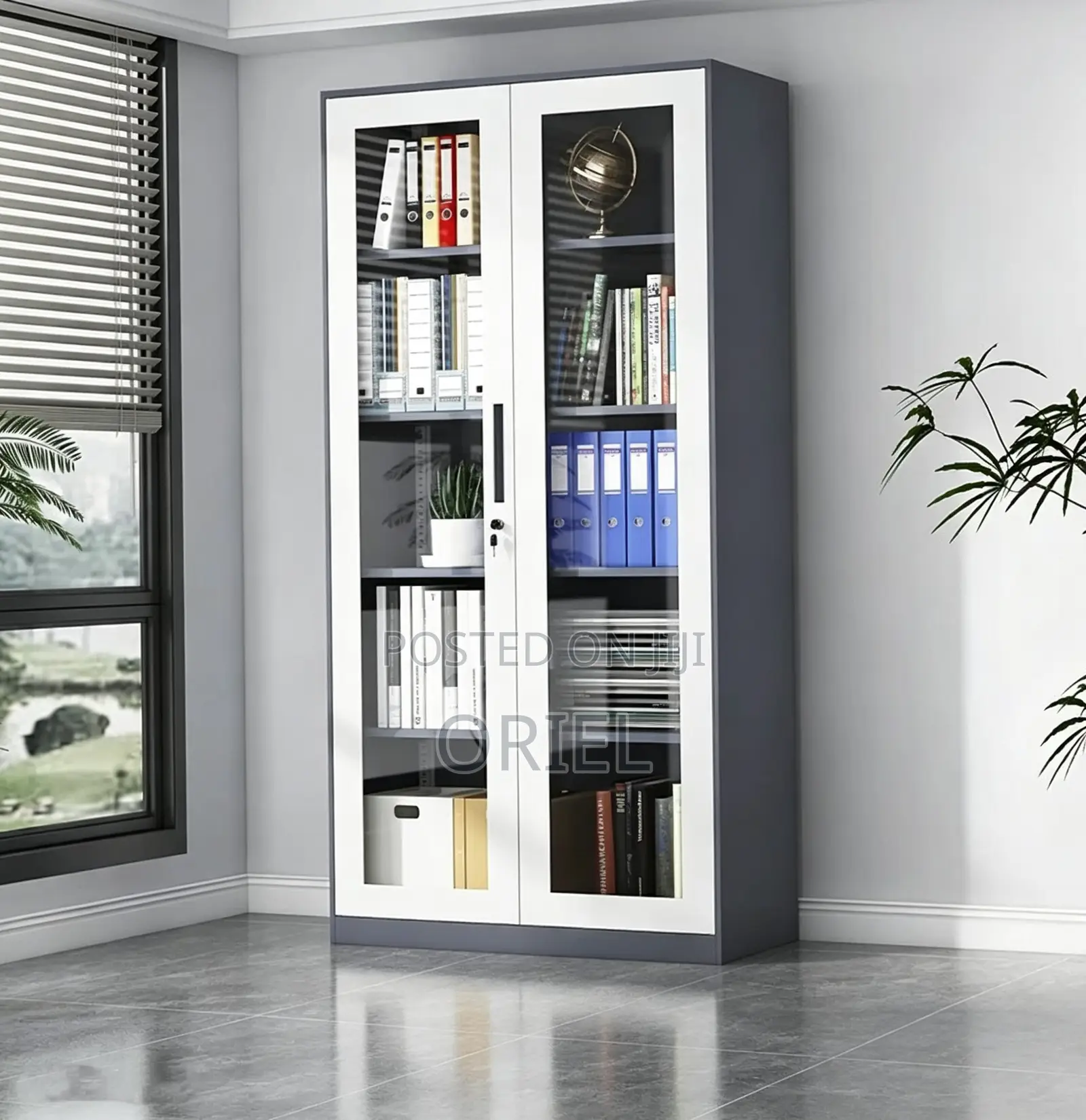 Office Cabinet : Glass Door Steel Filing Cabinet