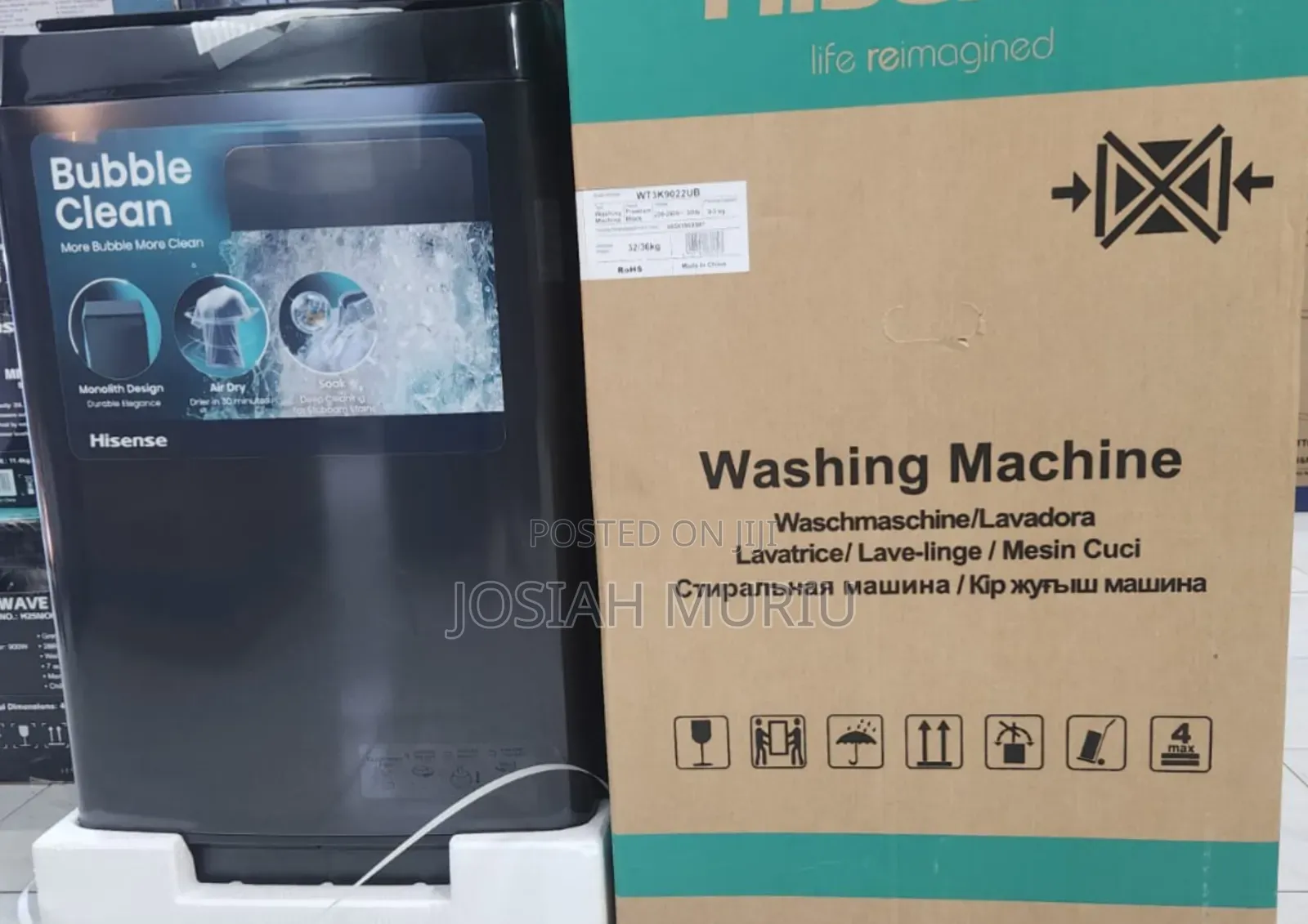 Hisense 9KG Fully Automatic Top Load Washing Machine