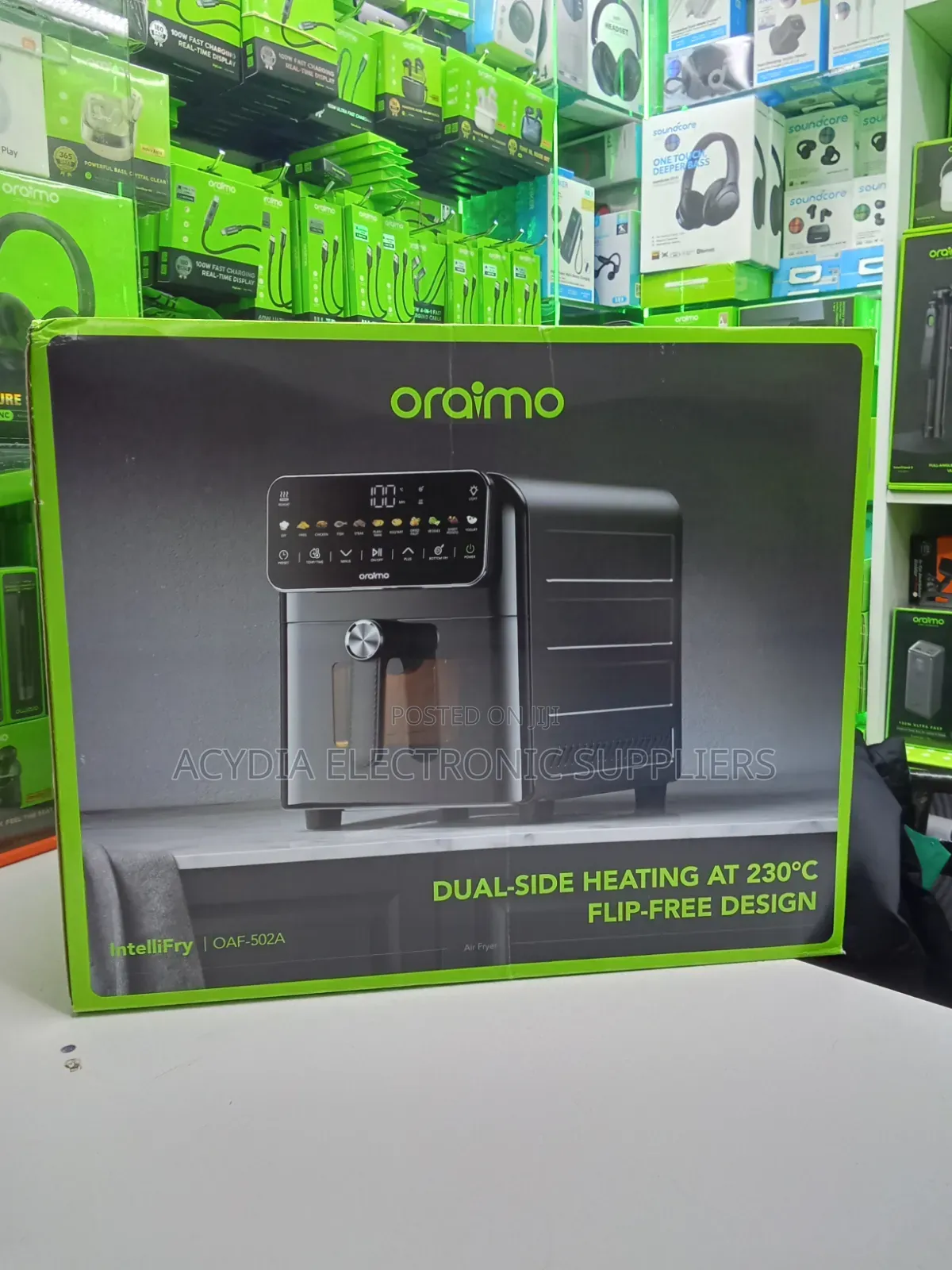 Oraimo Intellifry 9L 230°C Dual Side Flip Free Air Fryer