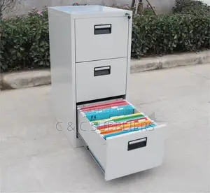 3-Drawer Cabinet With a Central Locking Key