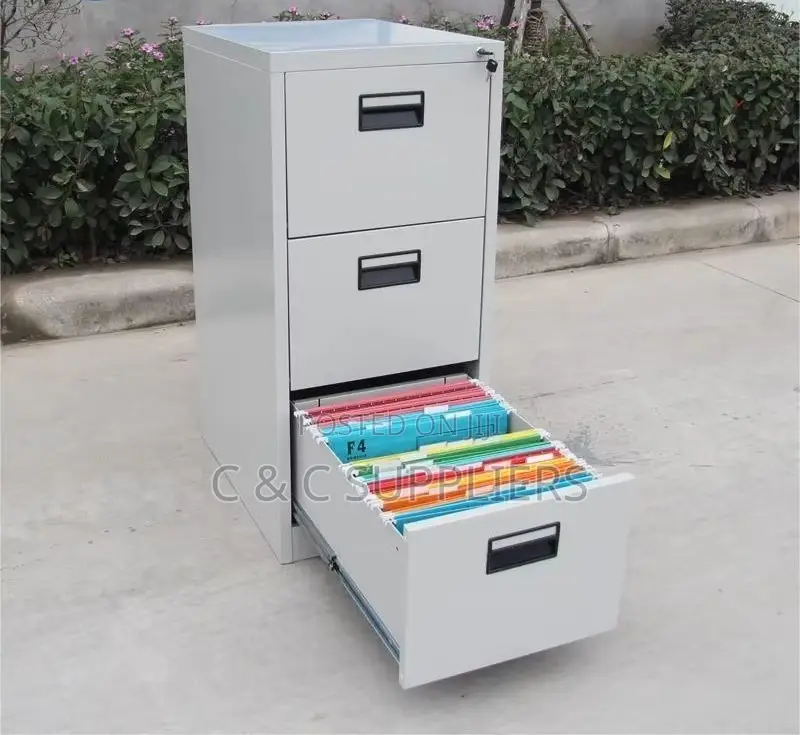 3-Drawer Cabinet With a Central Locking Key
