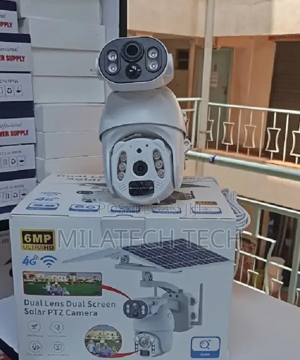 UBOX 6MP 4G Solar Security Camera With SIM Card
