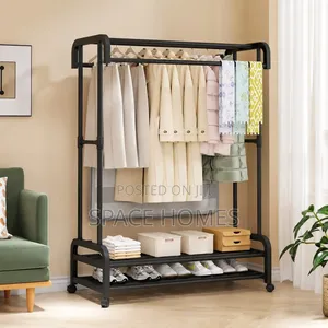 *Double Pole Wheeled Rack