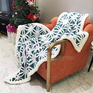 Shades of Blue Sherpa Throw