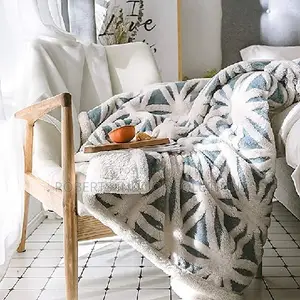 Shades of Blue Sherpa Throw