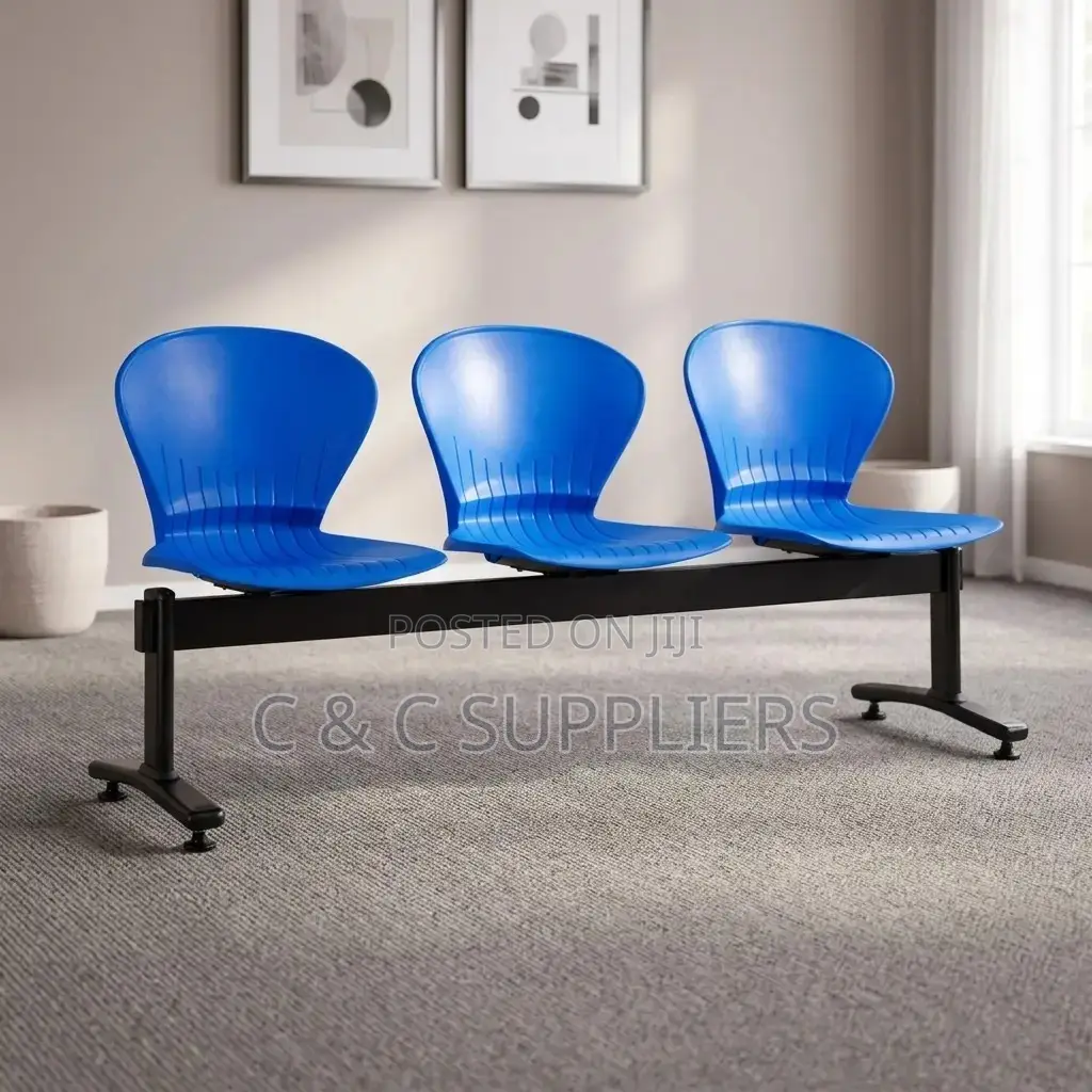 Modern 3-Seater Plastic Airport Bench-3 Link