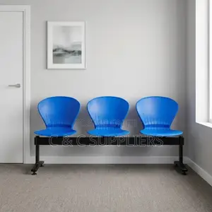 Modern 3-Seater Plastic Airport Bench-3 Link