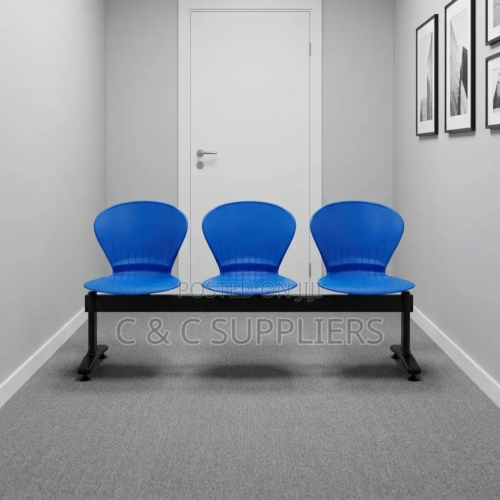 Modern 3-Seater Plastic Airport Bench-3 Link