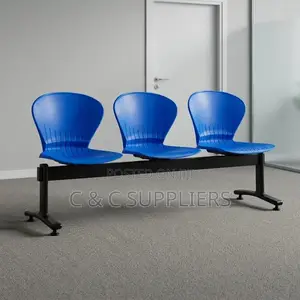 Modern 3-Seater Plastic Airport Bench-3 Link