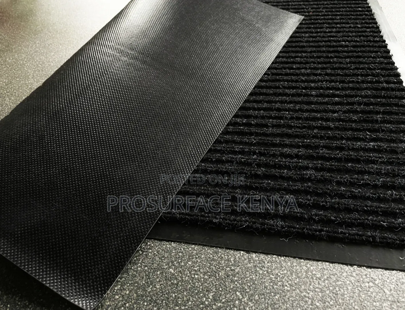 Quality Ribbed Mat 80×120cm – Grey, Red Dark Red
