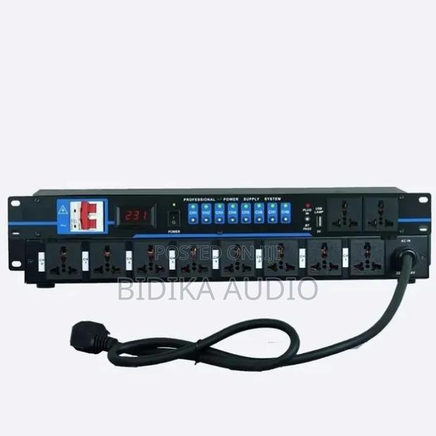 Professional 8-Channel Rack Mount Power Sequencer Conditioner