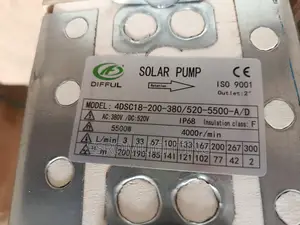 Difful Solar Submersible Pump – 5.5kw (7.5hp)