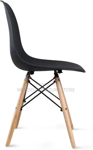 Dining Chairs; Black Eames Dining Entry Room Chairs