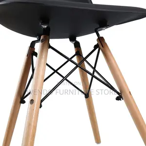 Dining Chairs; Black Eames Dining Entry Room Chairs