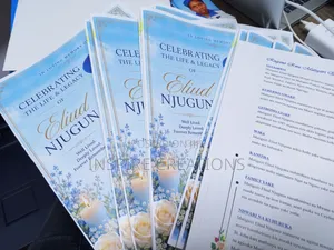 A4 8pages Eulogies Printing in Nairobi Quality Assured;;