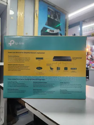TP-Link TL-LS1210GP 10-Port Gigabit Desktop Switch – 8-Port PoE+ (63W)