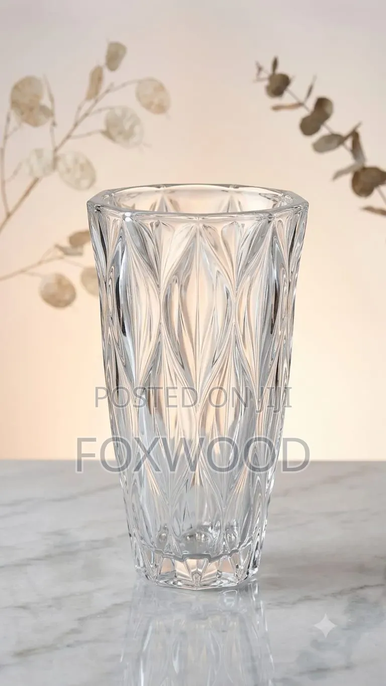 Glass Vase Wavy Heavy