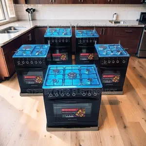 Low Prices Metal Knobs 3 Gas Burners +1 Electric Free Standing Cookers