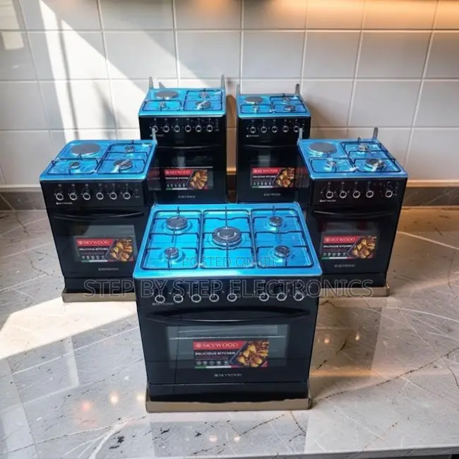 Low Prices Metal Knobs 3 Gas Burners +1 Electric Free Standing Cookers