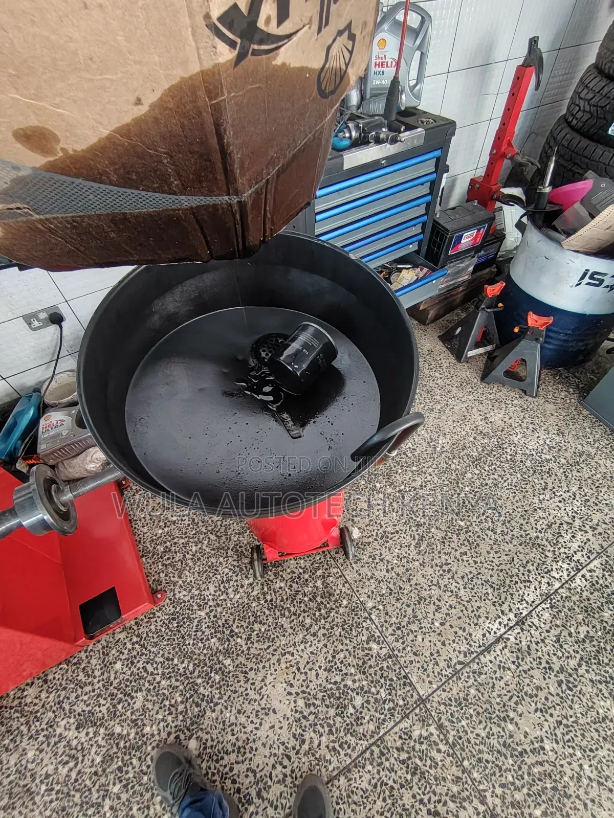 Readily for Garage and Industrial Use Vehicle Oil Drainer Sunshine